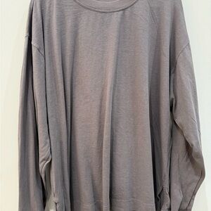 NWOT Free People Intimately Long Sleeve Tee in Gray